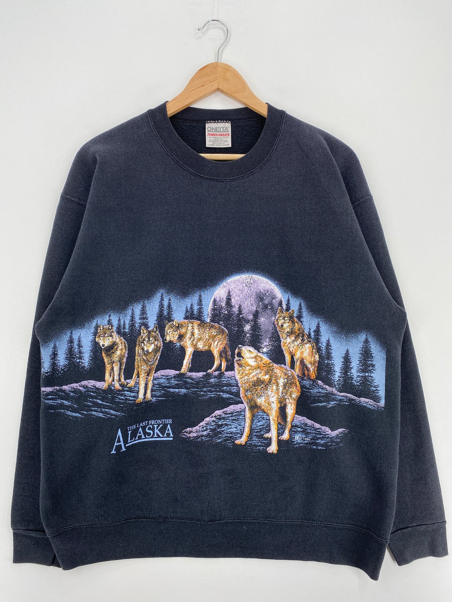 1992 THE LAST FRONTIER ALASKA Made in USA Size XL Vintage Sweat-shirt / A4211