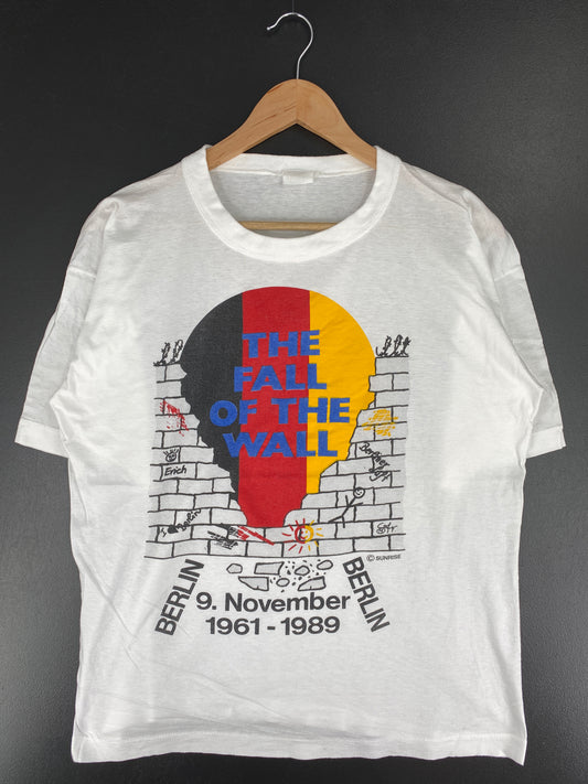 1989 BERLIN THE FALL OF THE WALL Size XL Vintage T-Shirt  / A6090