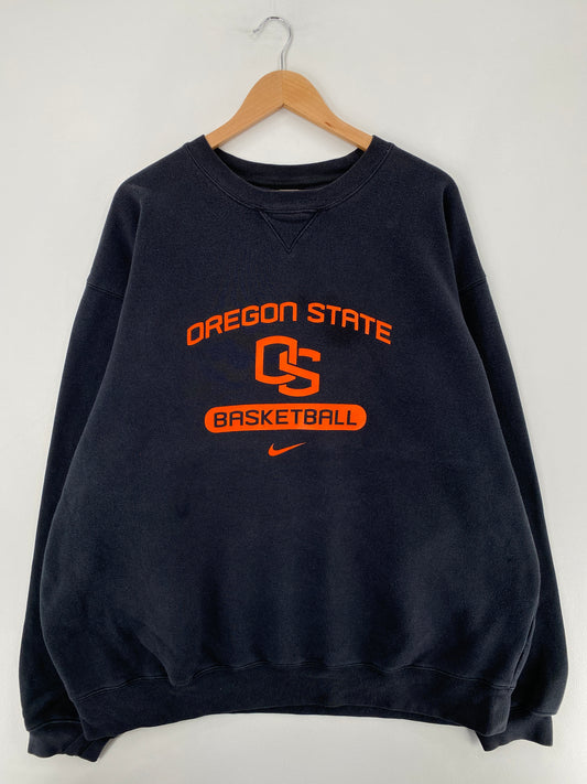 00' NIKE x OREGON STATE Size XXXL Vintage College Sweat-shirt / E2556S
