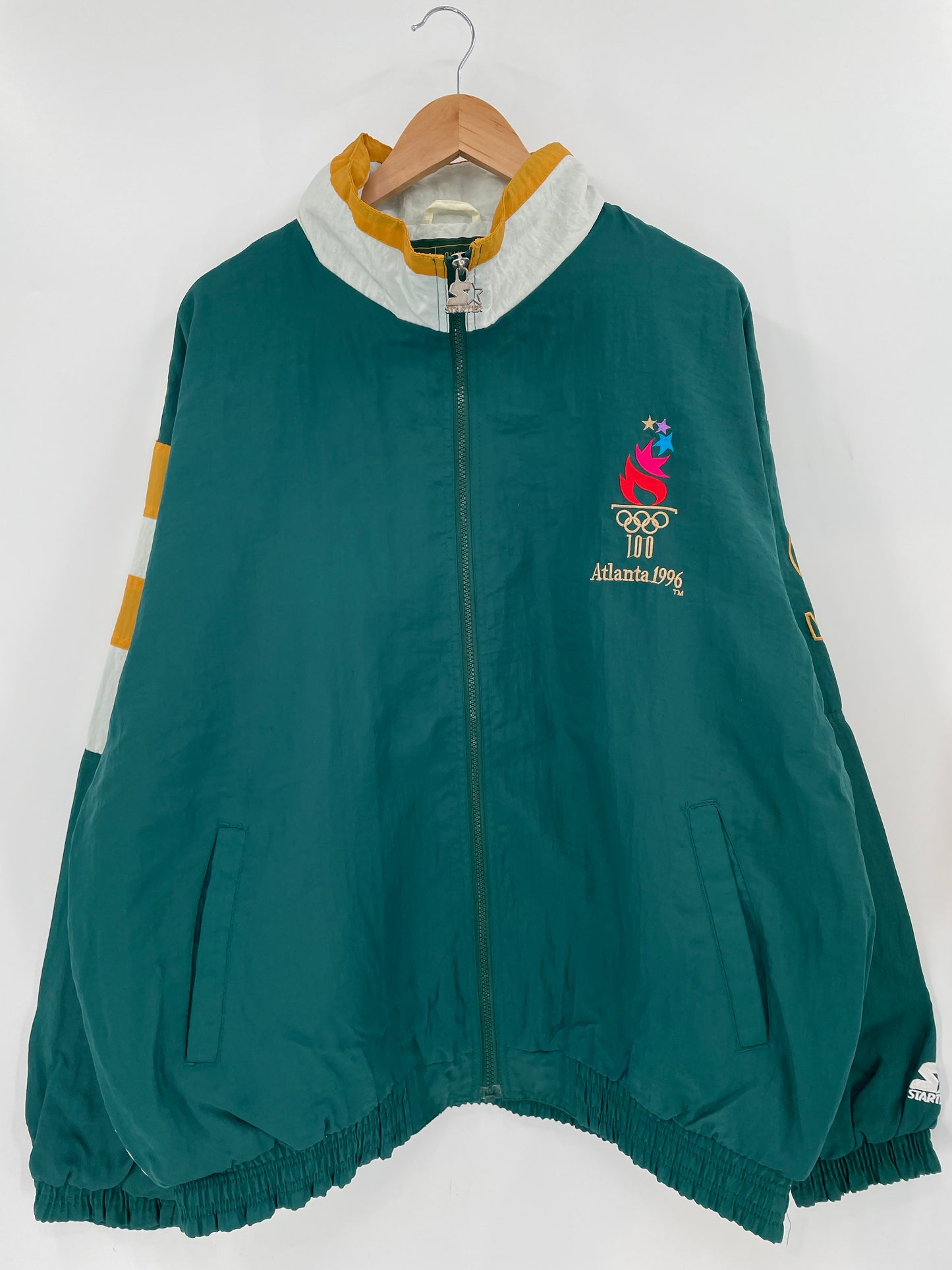 1996 ATLANTA OLYMPIC TEAM USA x STARTER Size XL Vintage Nylon Jacket / K6275