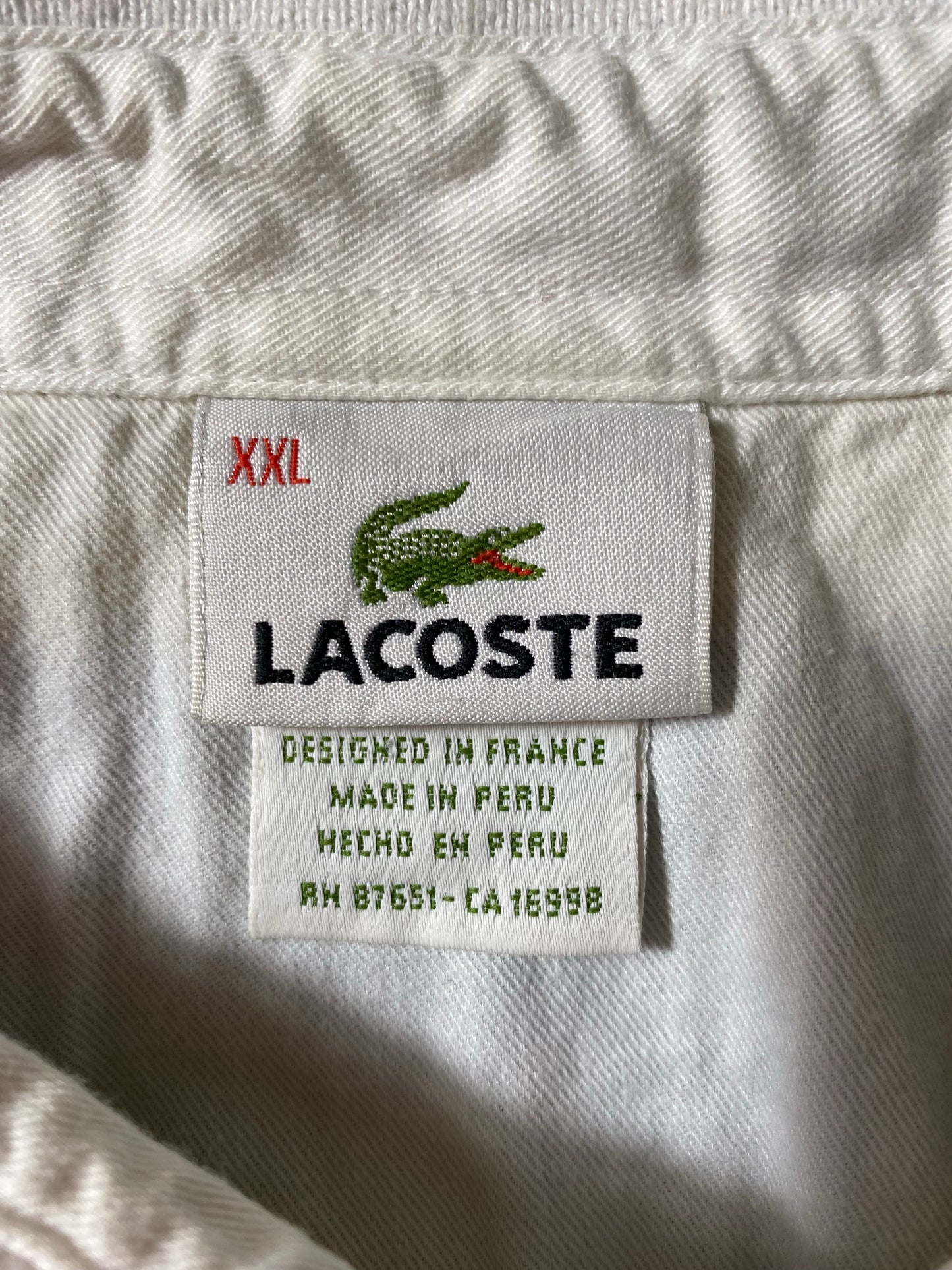 Vintage LACOSTE Size XXL Rugby-Shirt / K8716