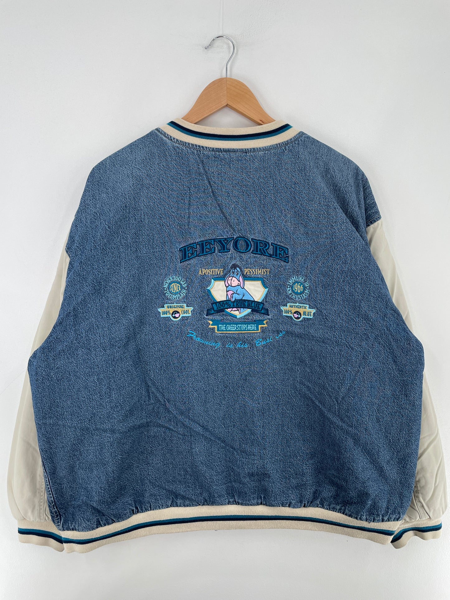 Vintage DISNEY EEYORE Size XL Vintage Denim Jacket / E2758J