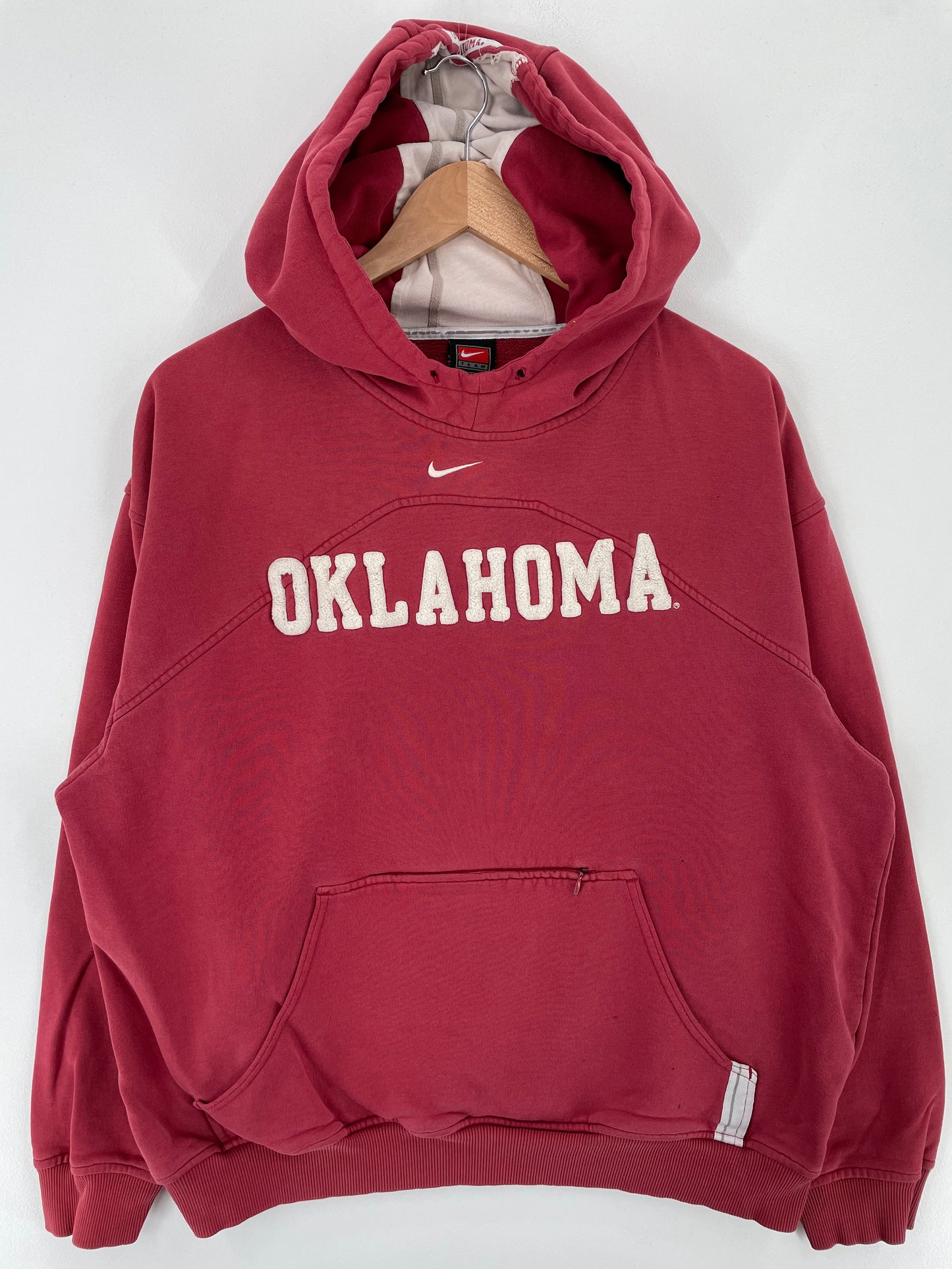 00' NIKE OKLAHOMA Size M College Hoodie Sweat-Shirt / A2174