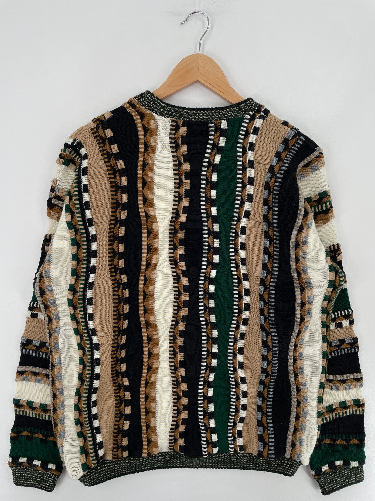 Vintage COOGI Style Made in USA Size L Cotton Knit Sweater / E3395K
