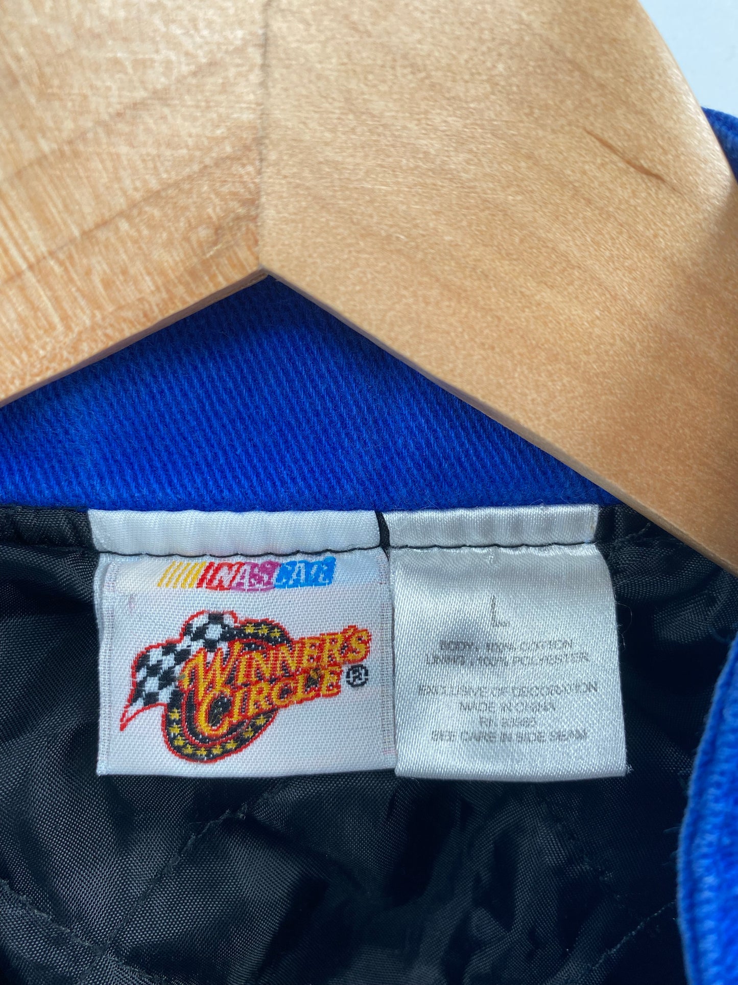00' LOWE'S RACING Size L Vintage Racing Nylon Jacket / K4981