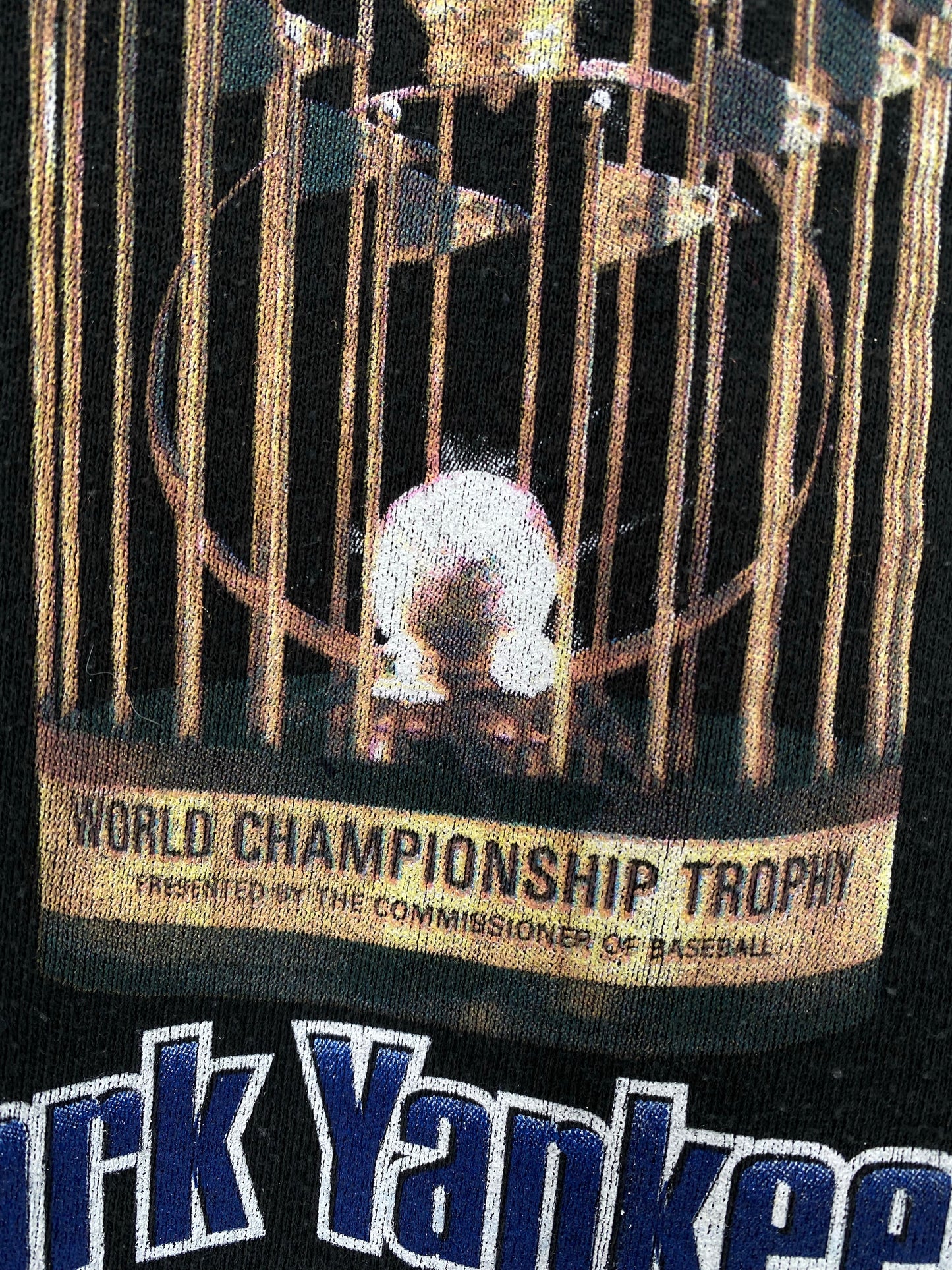 1996 NEW YORK YANKEES WORLD SERIES Made in USA Size L Vintage MLB Sweat-Shirt / K4174