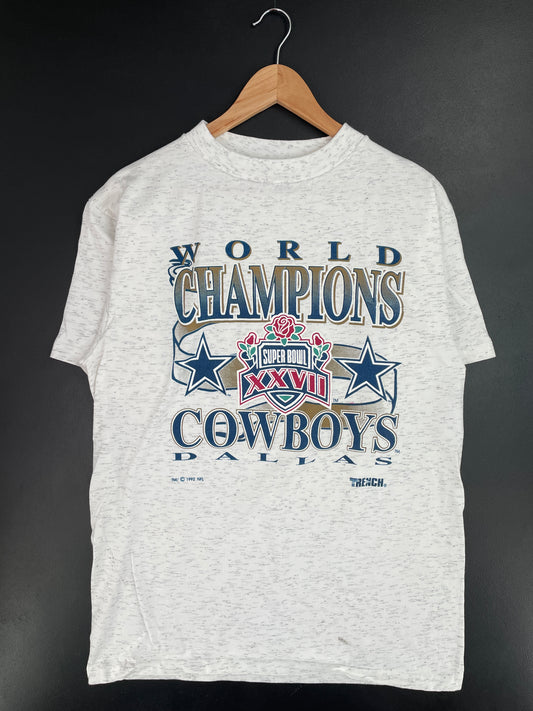 1992 DALLAS COWBOYS Made in USA Size L Vintage NFL T-Shirt / A9906