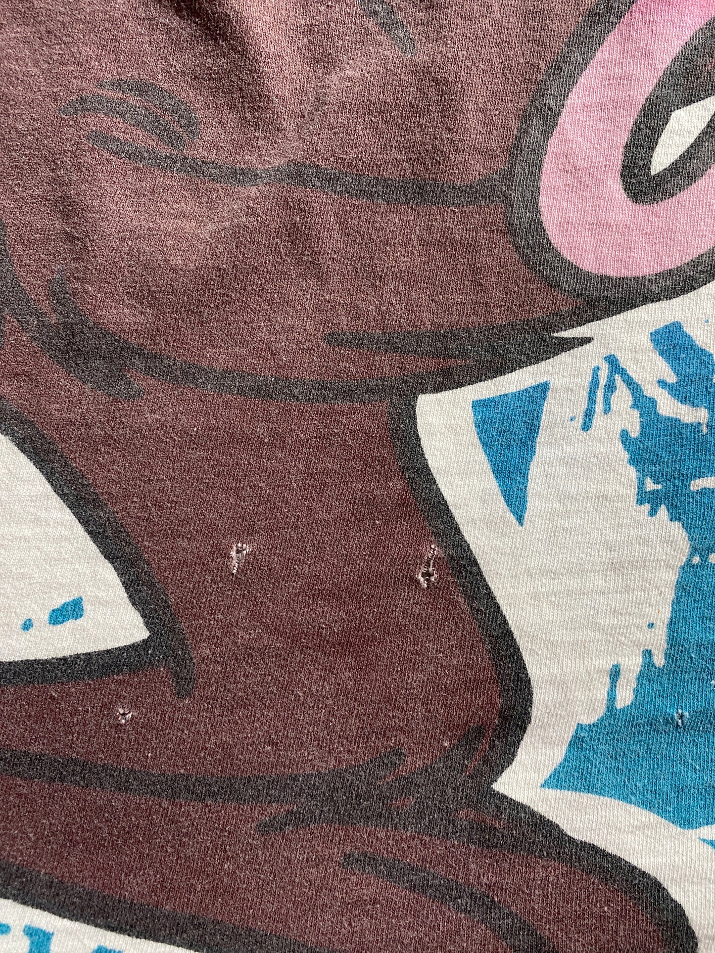 1993 LOONEY TUNES TAZ No tag Approx. Size XL Vintage T-Shirts / A2601
