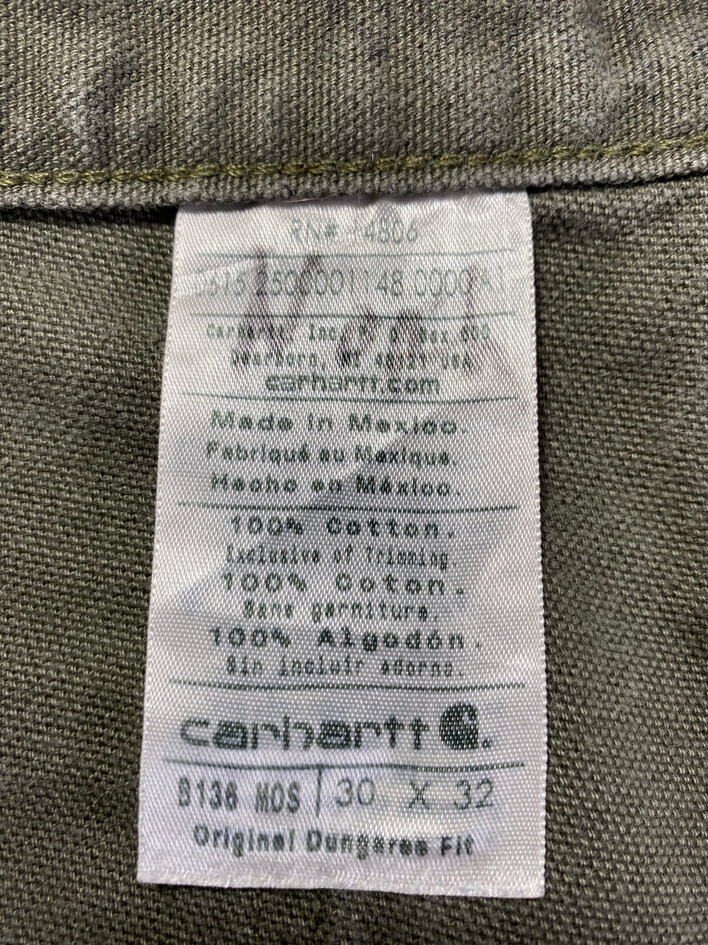 Vintage CARHARTT Size W29xL31.5 Double Knee Duck Pants / A1087