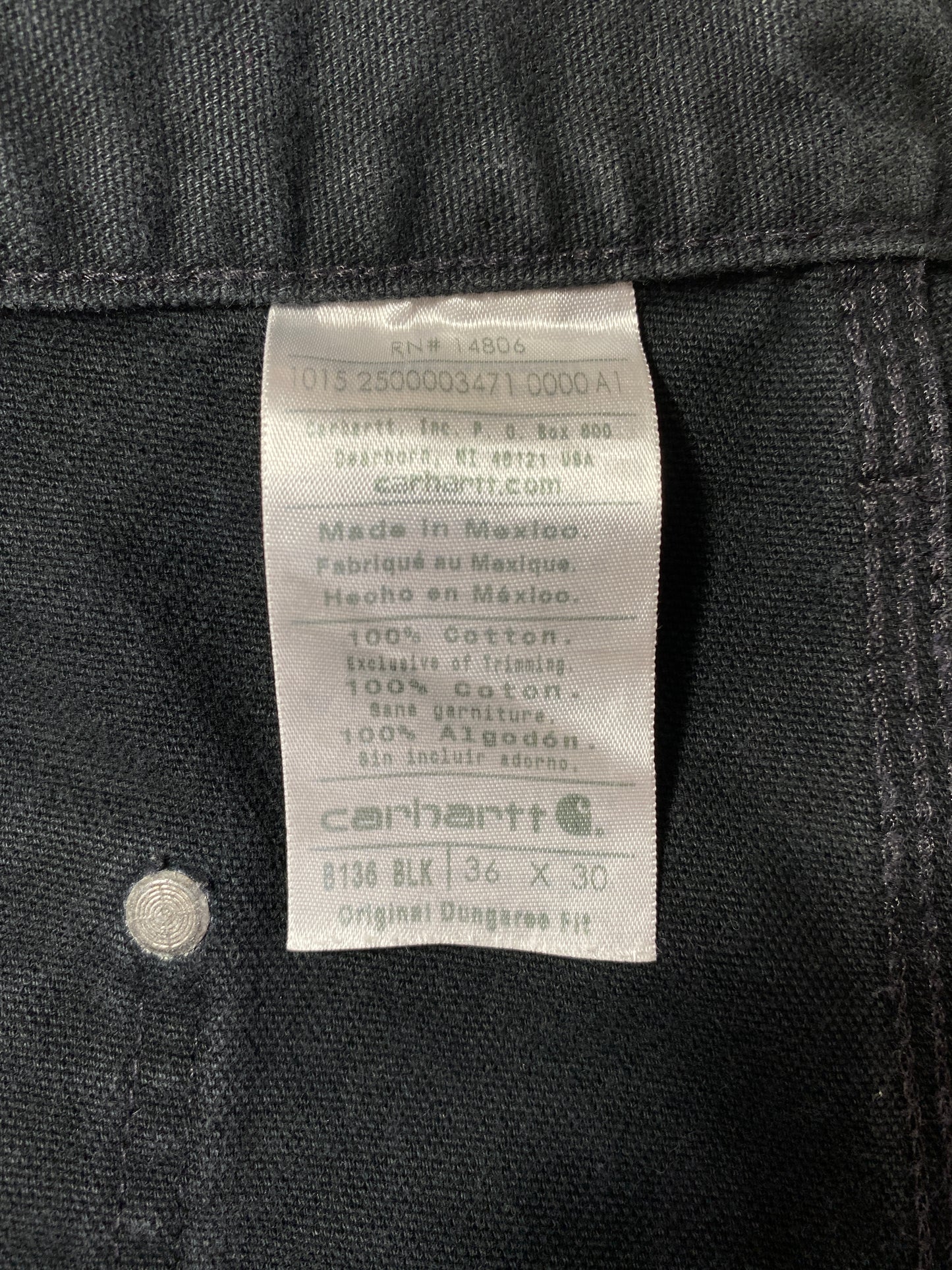 Vintage CARHARTT Size W35xL29.5 Double Knee Pants / A6618