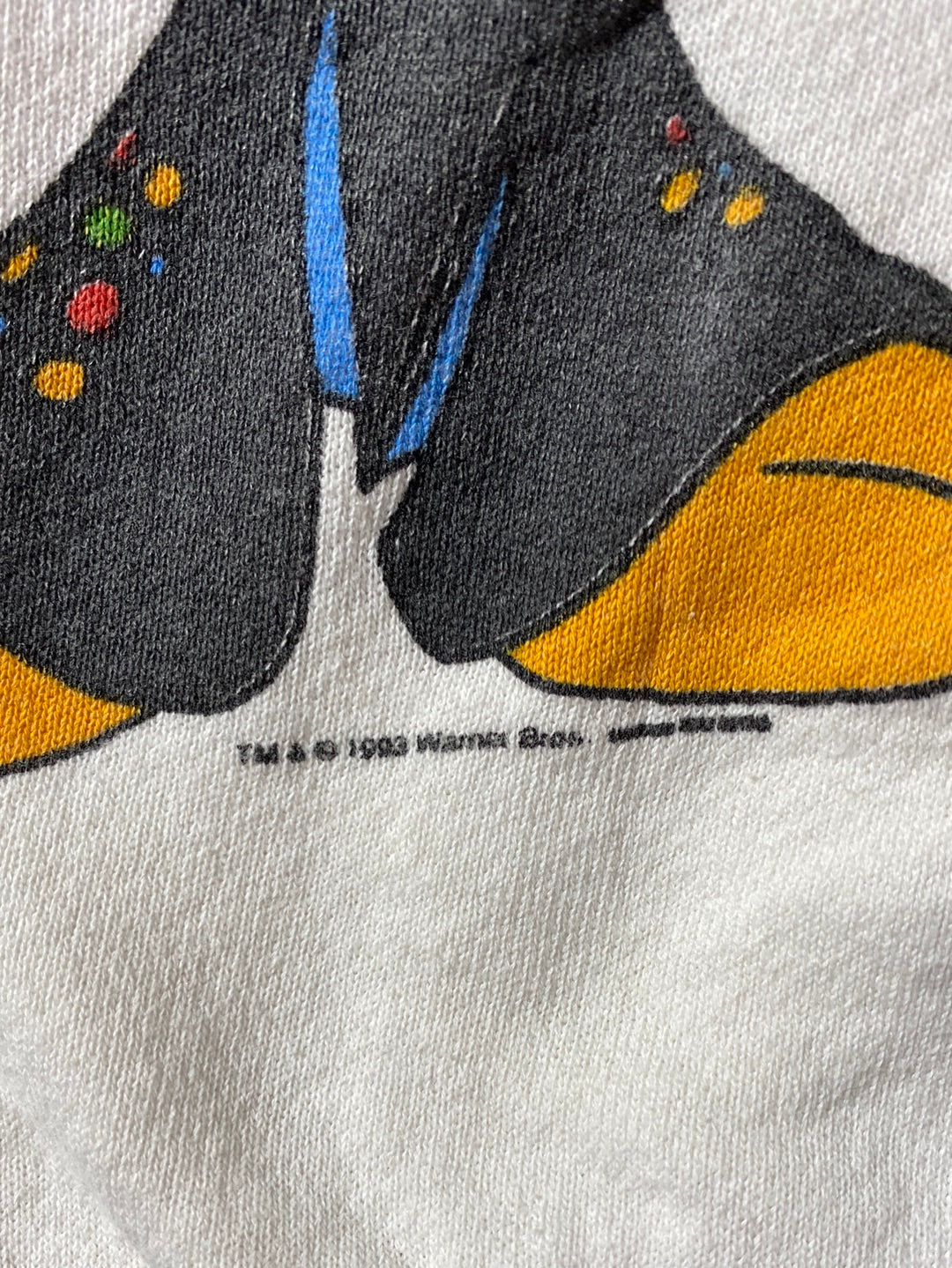 1992 LOONEY TUNES TWEETY Made in USA Size XL Vintage Sweat-shirt / E6201S