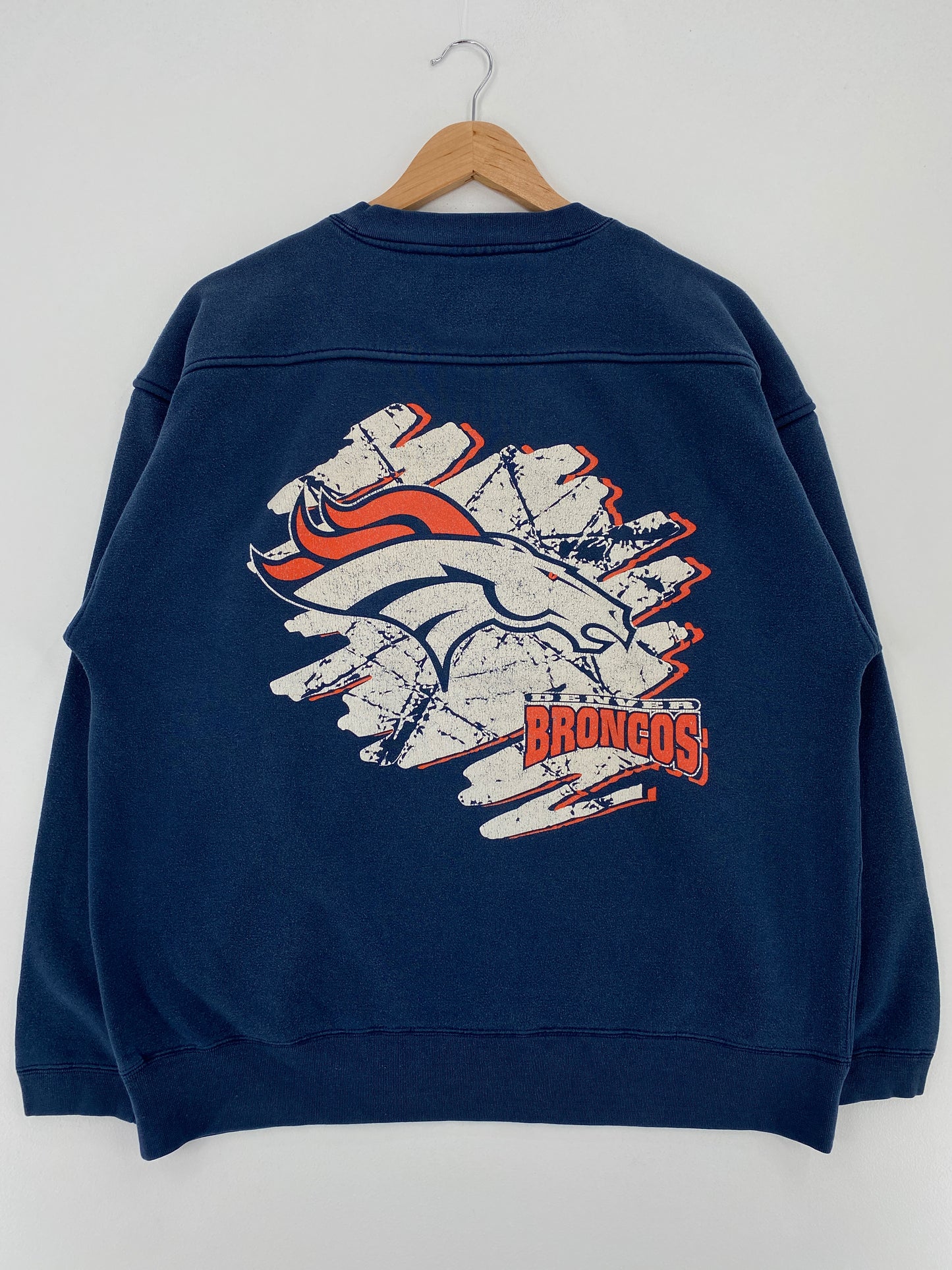 90's STARTER x DENVER BRONCOS Size L Vintage NFL Sweat-Shirt / A3410