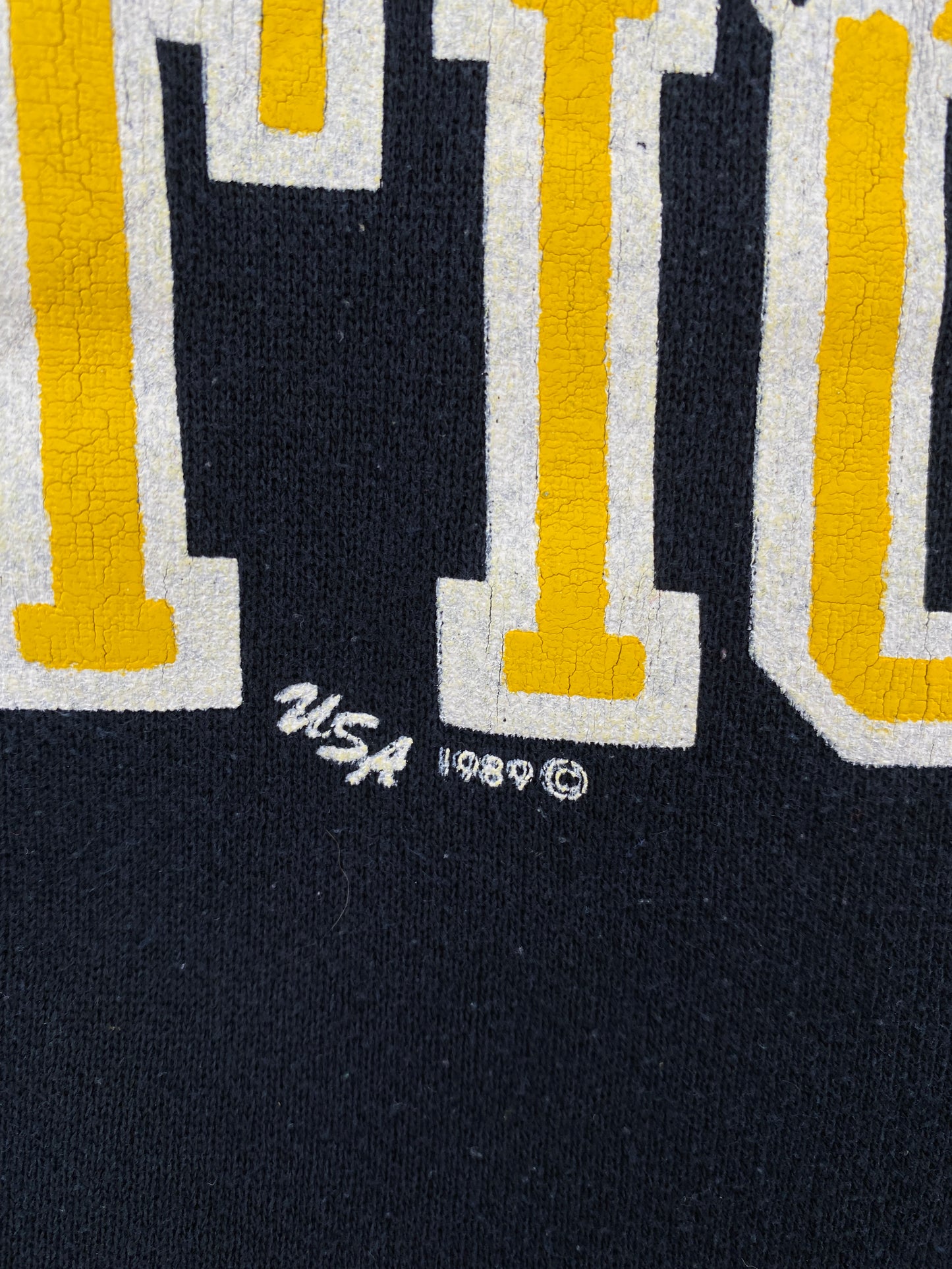 1989 MISSOURI TIGERS Made in USA Size L Vintage College Sweat-Shirt / A7455