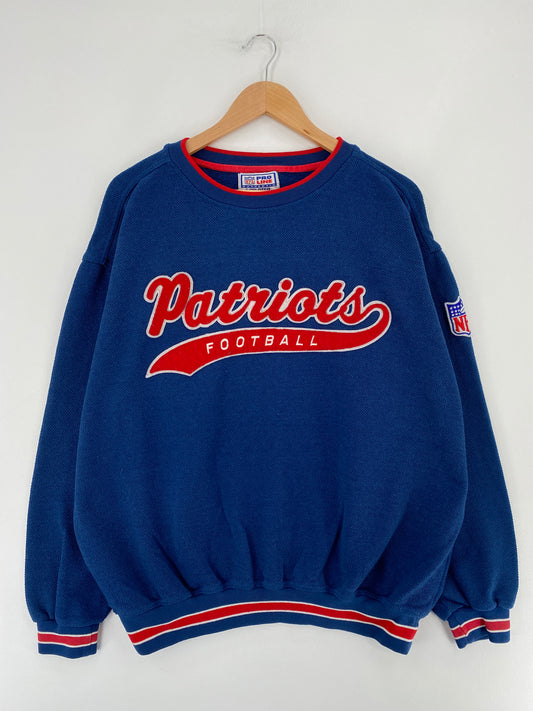90’s STARTER x NEW ENGLAND PATRIOTS Size XL Vintage NFL Sweat-shirt / E5557S
