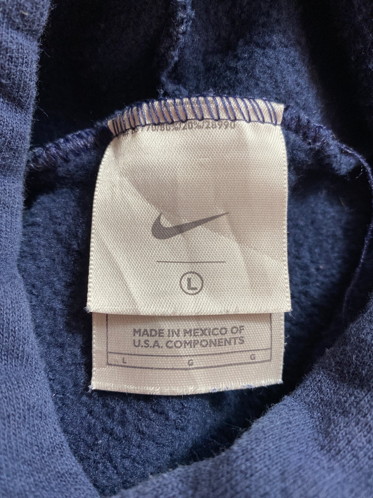 90’s NIKE CENTER SWOOSH Size L Vintage Hoodie Sweat shirt / 9691