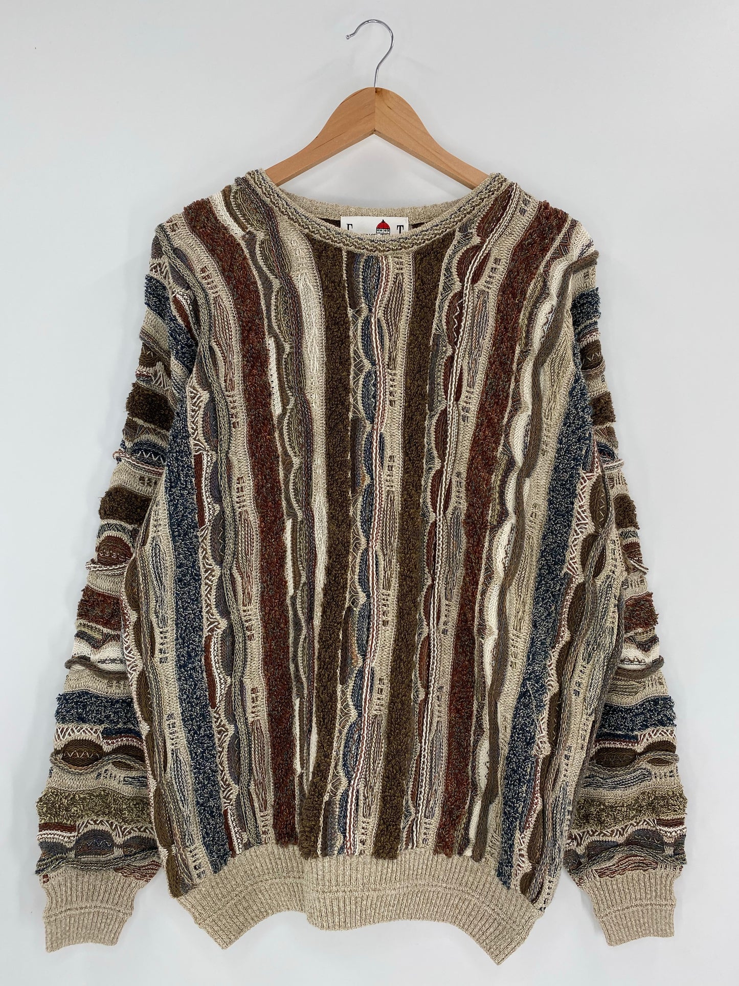 Vintage 3D COOGI- Style Size L Knit Sweater / K4739