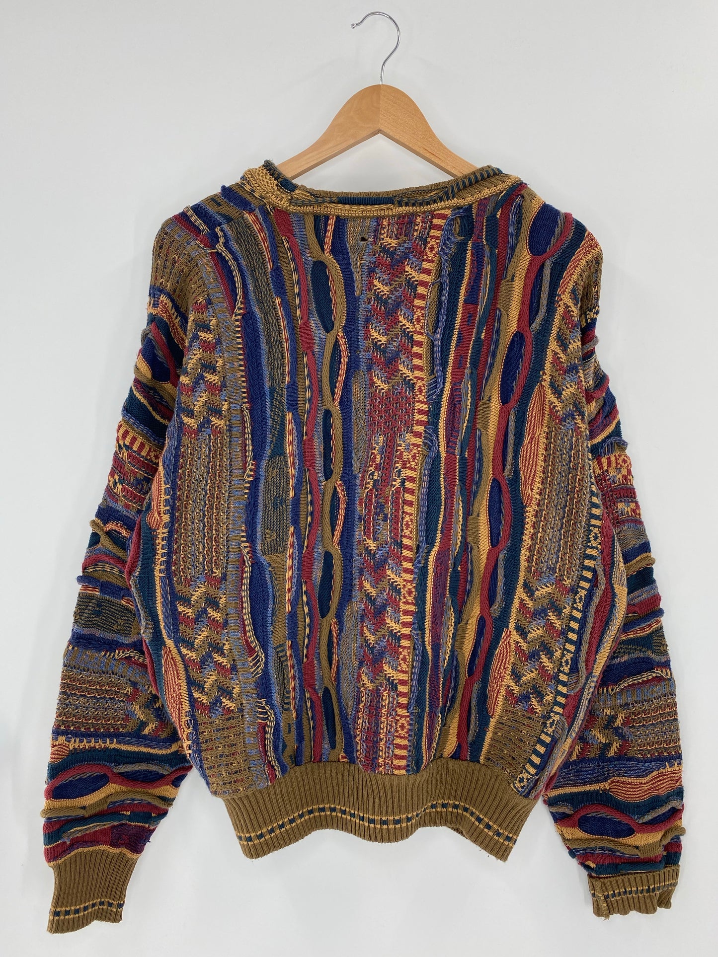 Vintage 3D COOGI- Style (No tag) Approx. Size L Knit Sweater / K5538