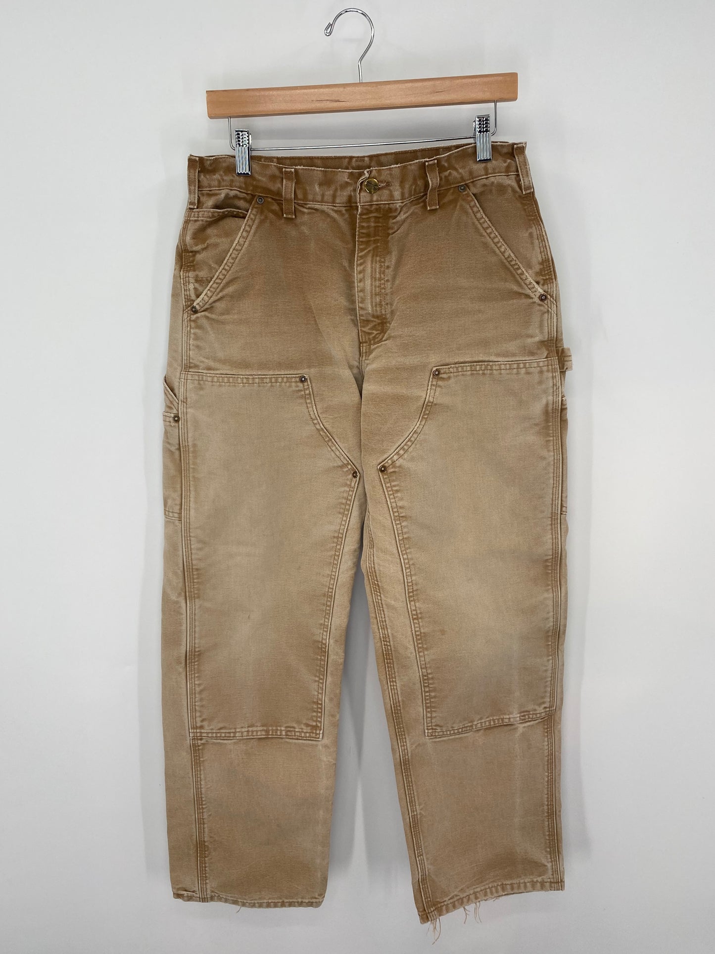 Vintage CARHARTT Size W30xL30 Double Knee Duck Pants / K9986