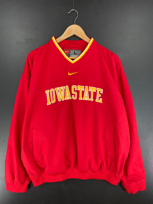 00' NIKE x IOWA STATE Size L Vintage NFL Nylon Jacket / E3720N