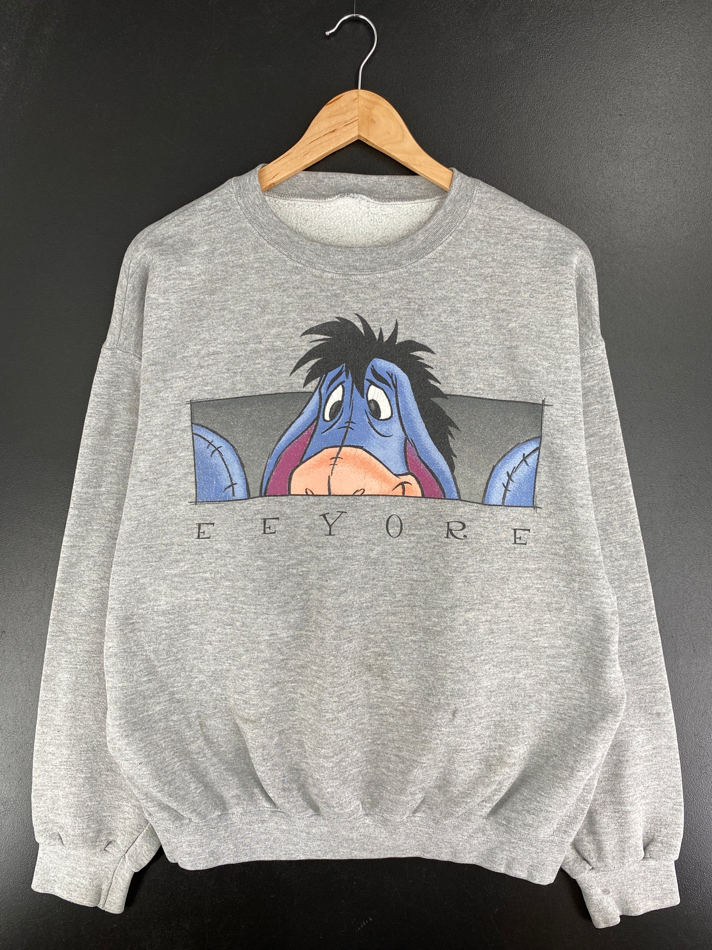 00' DISNEY EEYORE (No tag) Approx. Size L Vintage Sweat-shirt / A5078