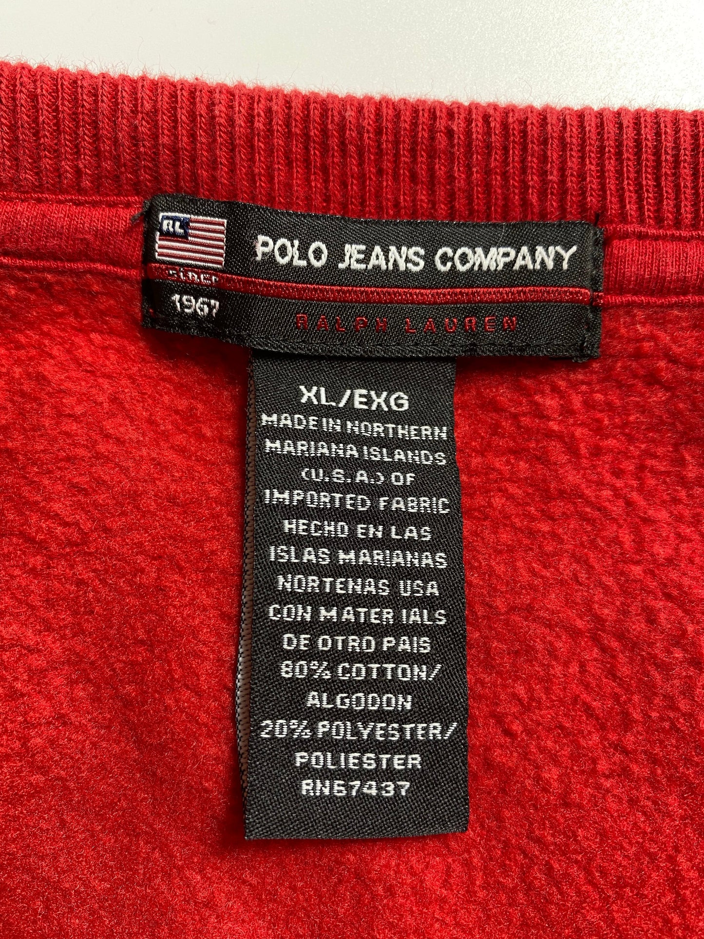 Vintage POLO JEANS RALPH LAUREN Size XL Sweat-Shirt / A9144