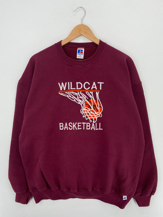 90’s WILDCAT BASKETBALL Made in USA Size XL Vintage Sweat-Shirt / E1948S