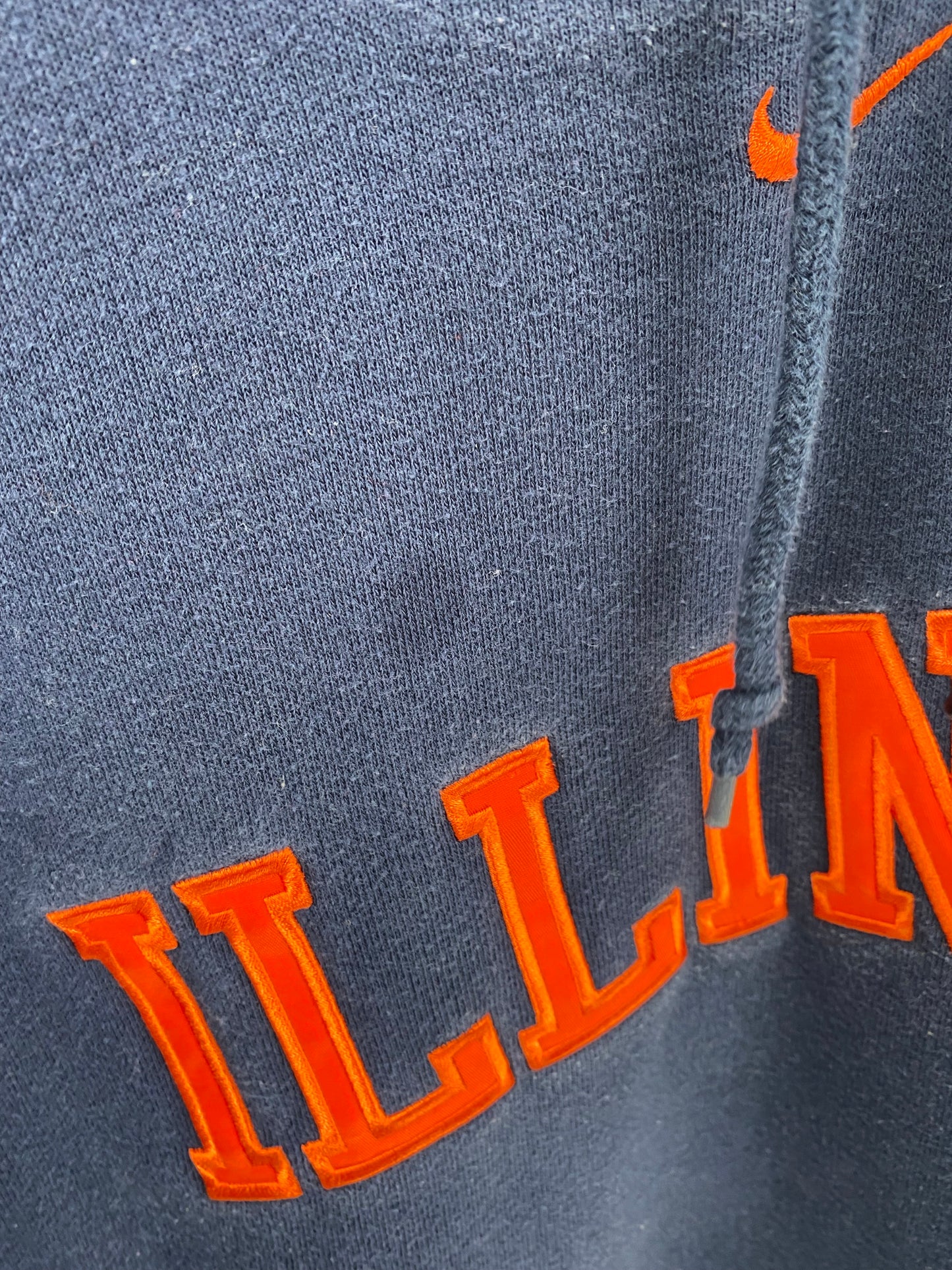 00' NIKE ILLINOIS Size XL Vintage Hoodie Sweat-Shirt / K4646