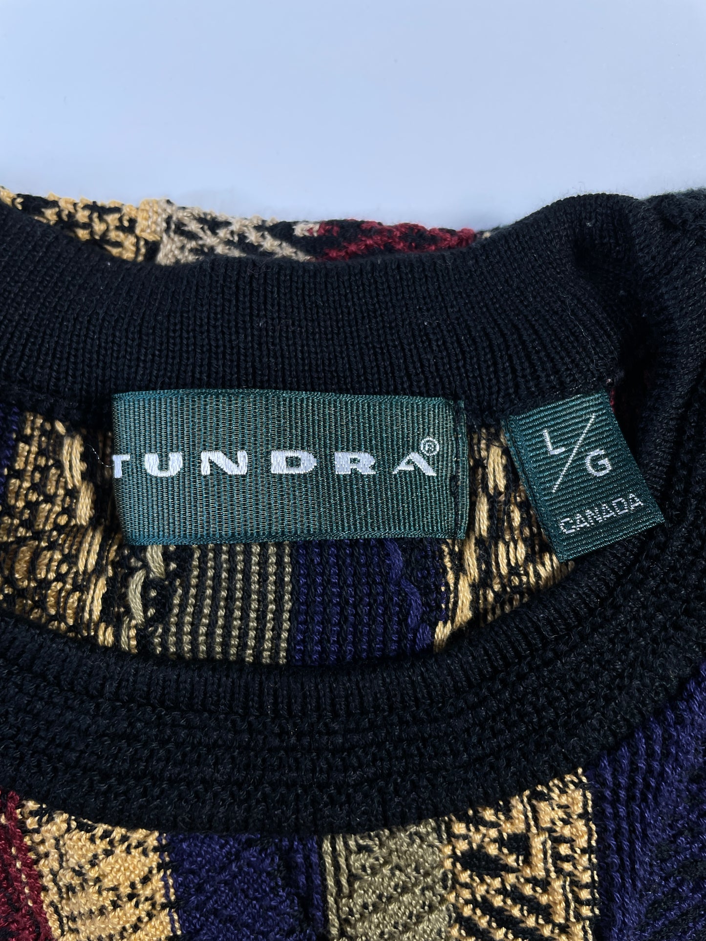 Vintage 3D COOGI-Style Size L Knit Sweater / A7664