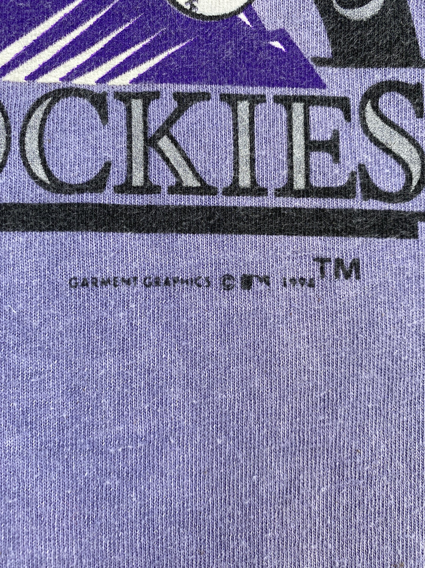 1994 COLORADO ROCKIES x SNOOPY Made in USA Size L Vintage MLB Baseball-Shirt / A6087