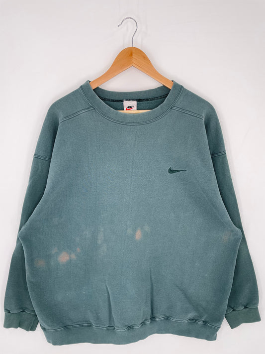 90’s NIKE MINI SWOOSH Size XL Vintage Sweat-shirt / K8997