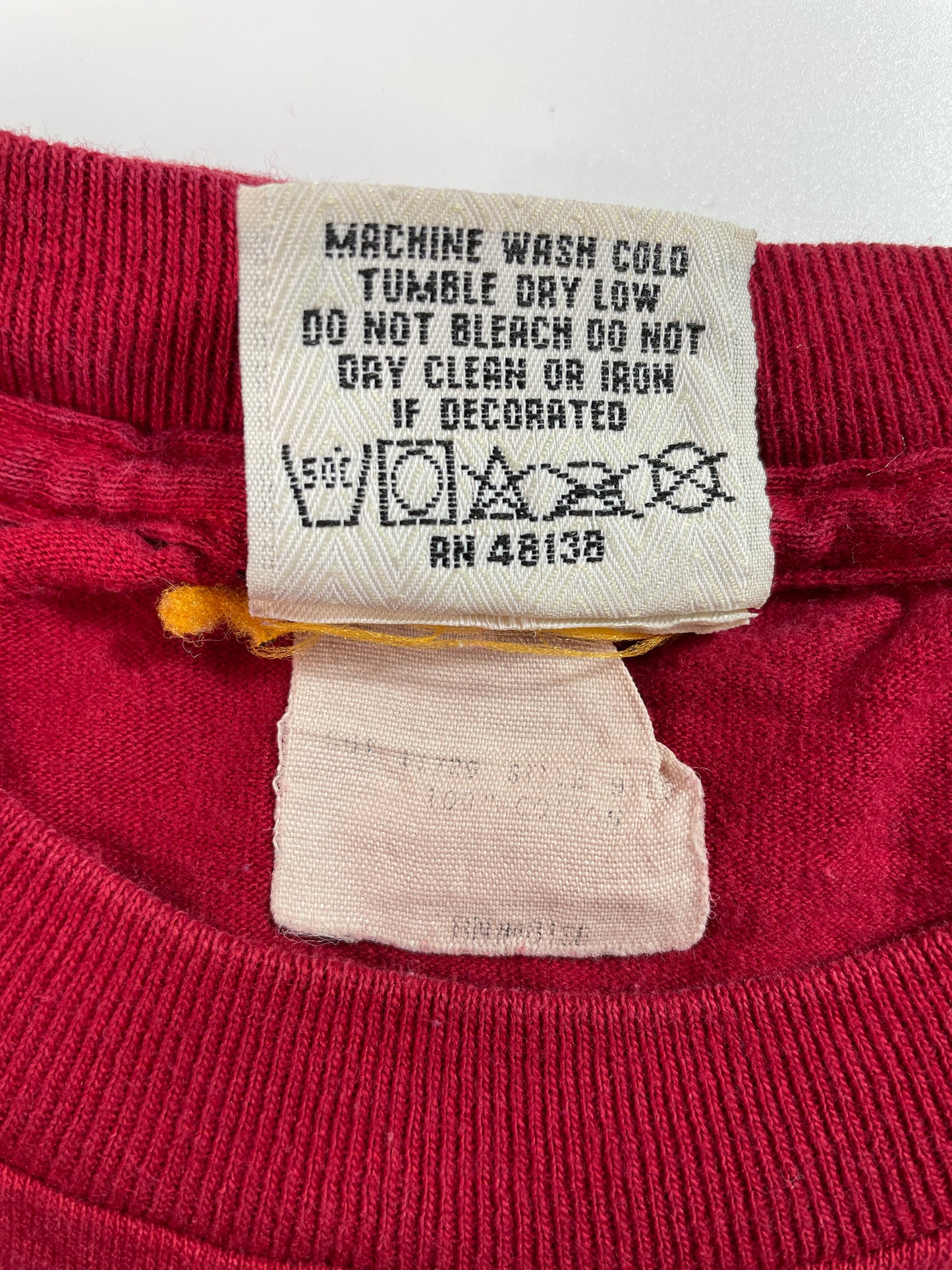 1992 WASHINGTON REDSKINS SUPER BOWL Made in USA Size L Vintage NFL T-Shirt / E5511T