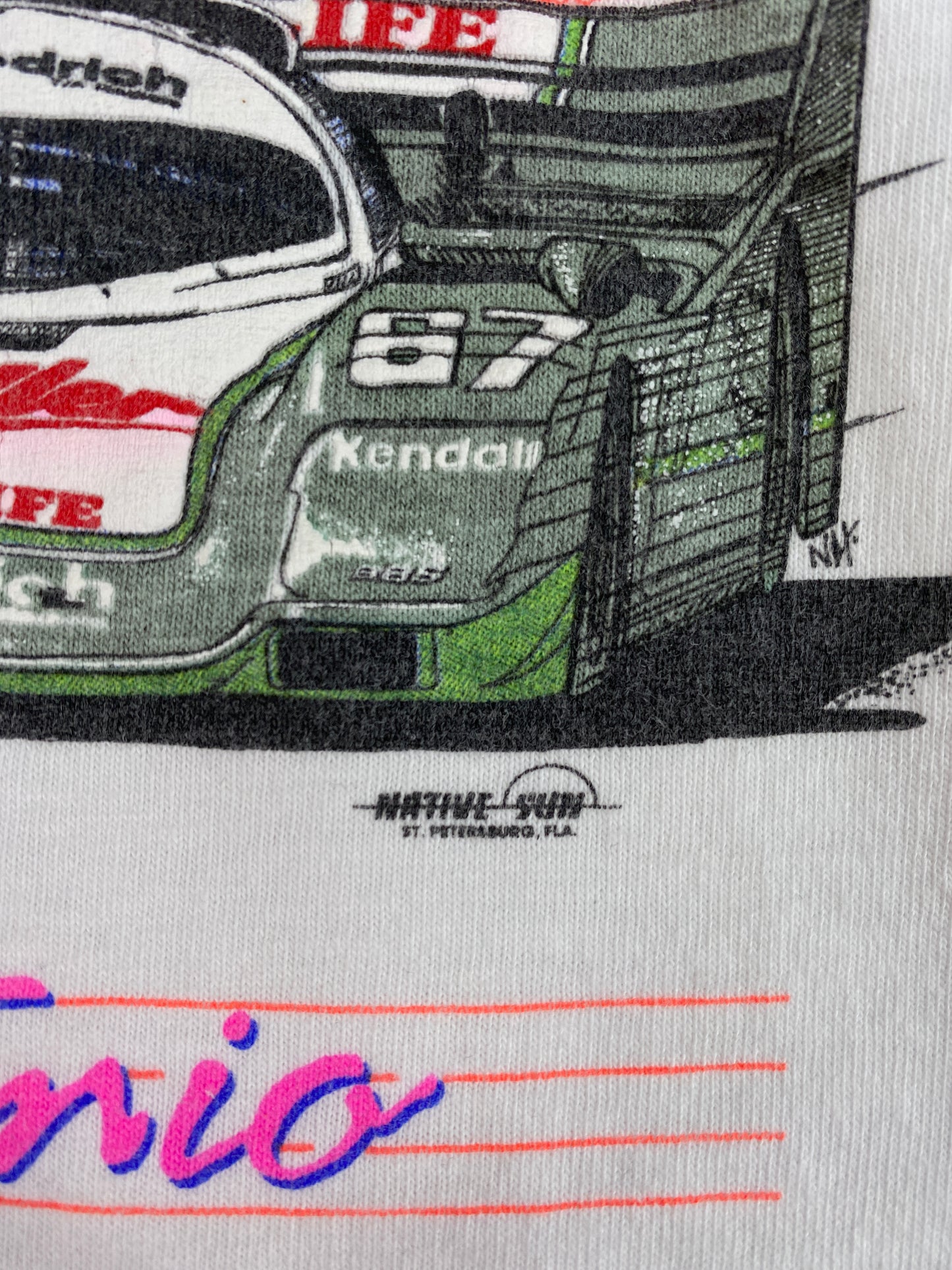 1989 NISSAN GRAND PRIX Made in USA Size XXL Racing T-Shirt / A3759