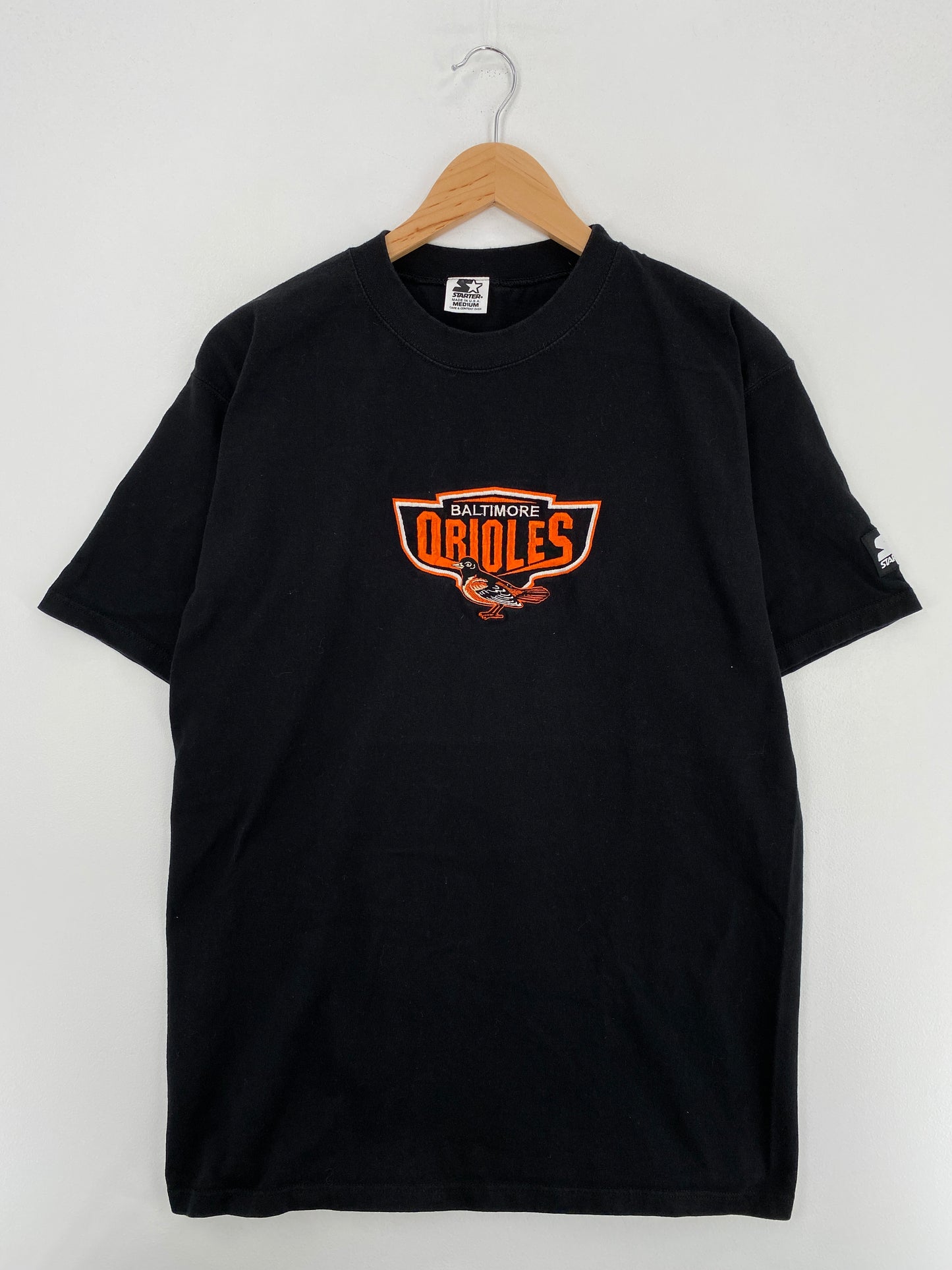90’s STARTER x BALTIMORE ORIOLES Made in USA Size M Vintage MLB T-Shirts / A6291