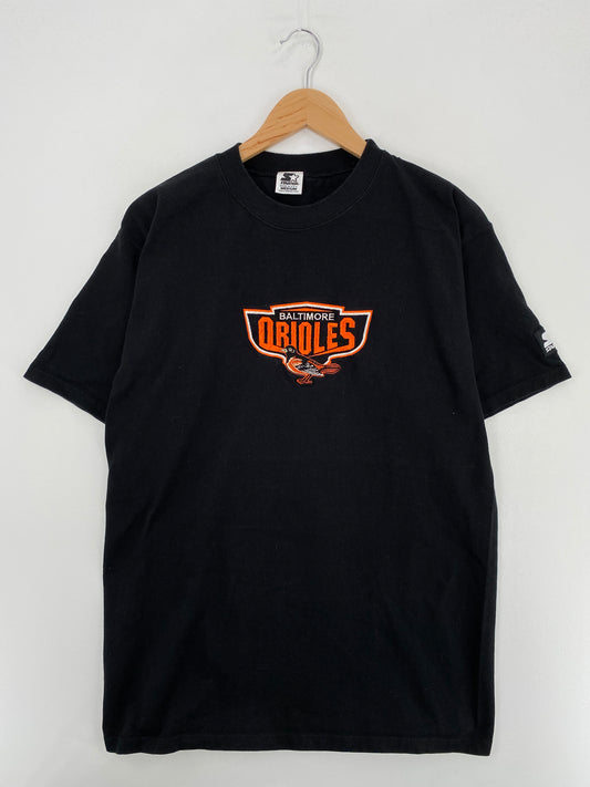 90’s STARTER x BALTIMORE ORIOLES Made in USA Size M Vintage MLB T-Shirts / A6291