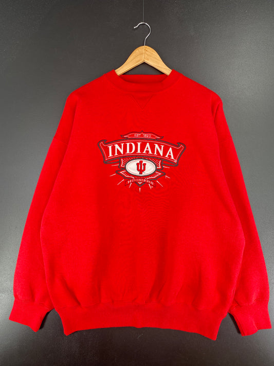 90’s UNIVERSITY OF INDIANA Size XL Vintage College Sweat-shirt / A5631
