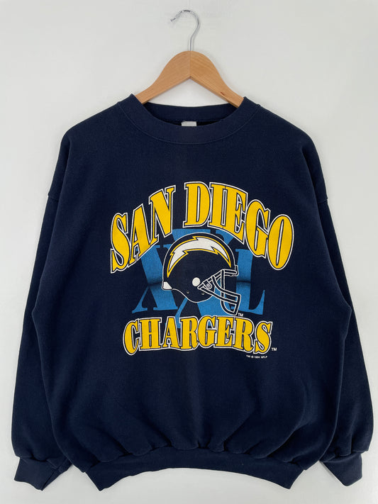 1994 SAN DIEGO CHARGERS Made in USA Size XXL Vintage NFL Sweat-Shirt / E4341S