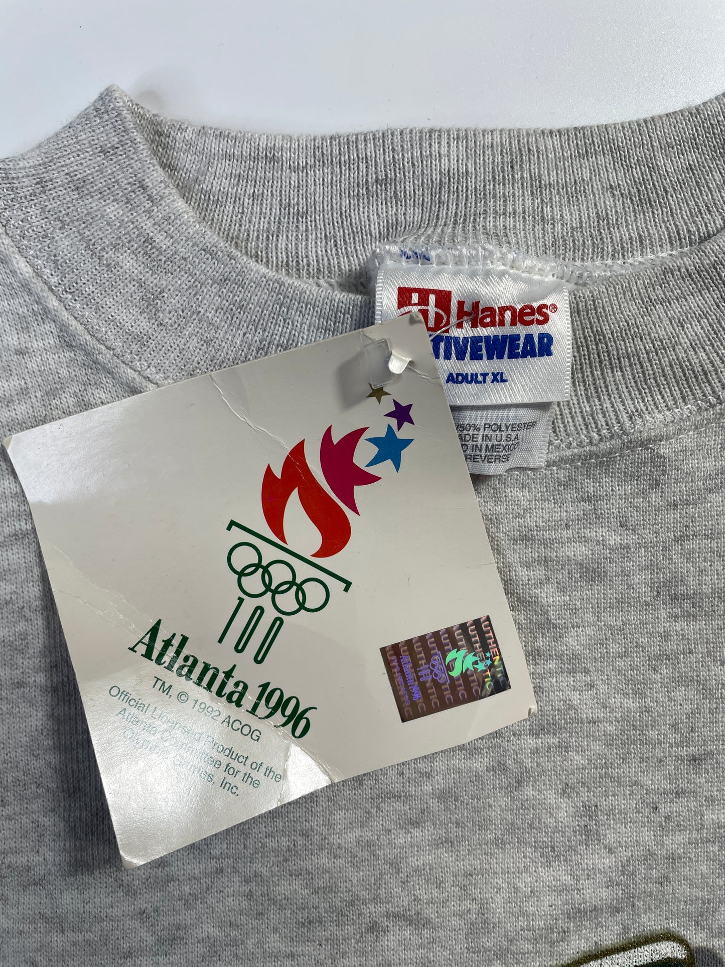 1992 Deadstock ATLANTA OLYMPIC Size XL Vintage Sweat Shirt / E6671S
