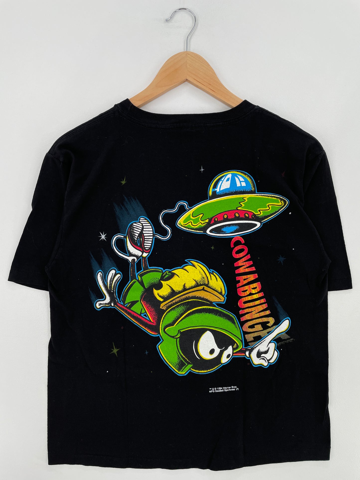1994 LOONEY TUNES MARVIN Made in USA Size Kids L Vintage T-Shirt / E1160