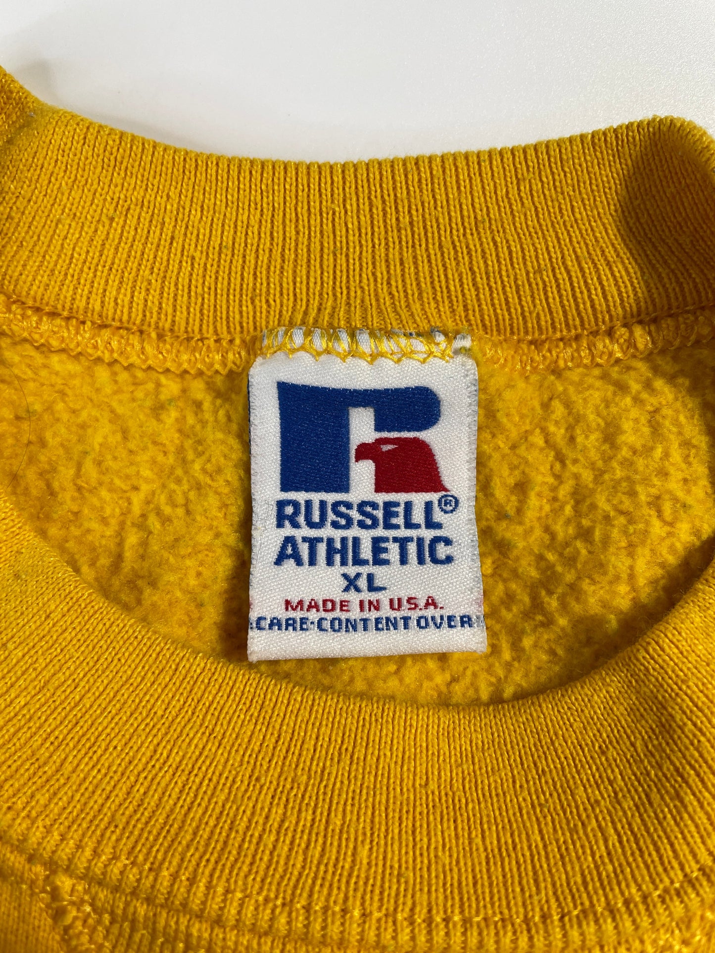 90's RUSSELL x WEST VIRGINIA Made in USA Size XL Vintage College Sweat-Shirt / E3833S