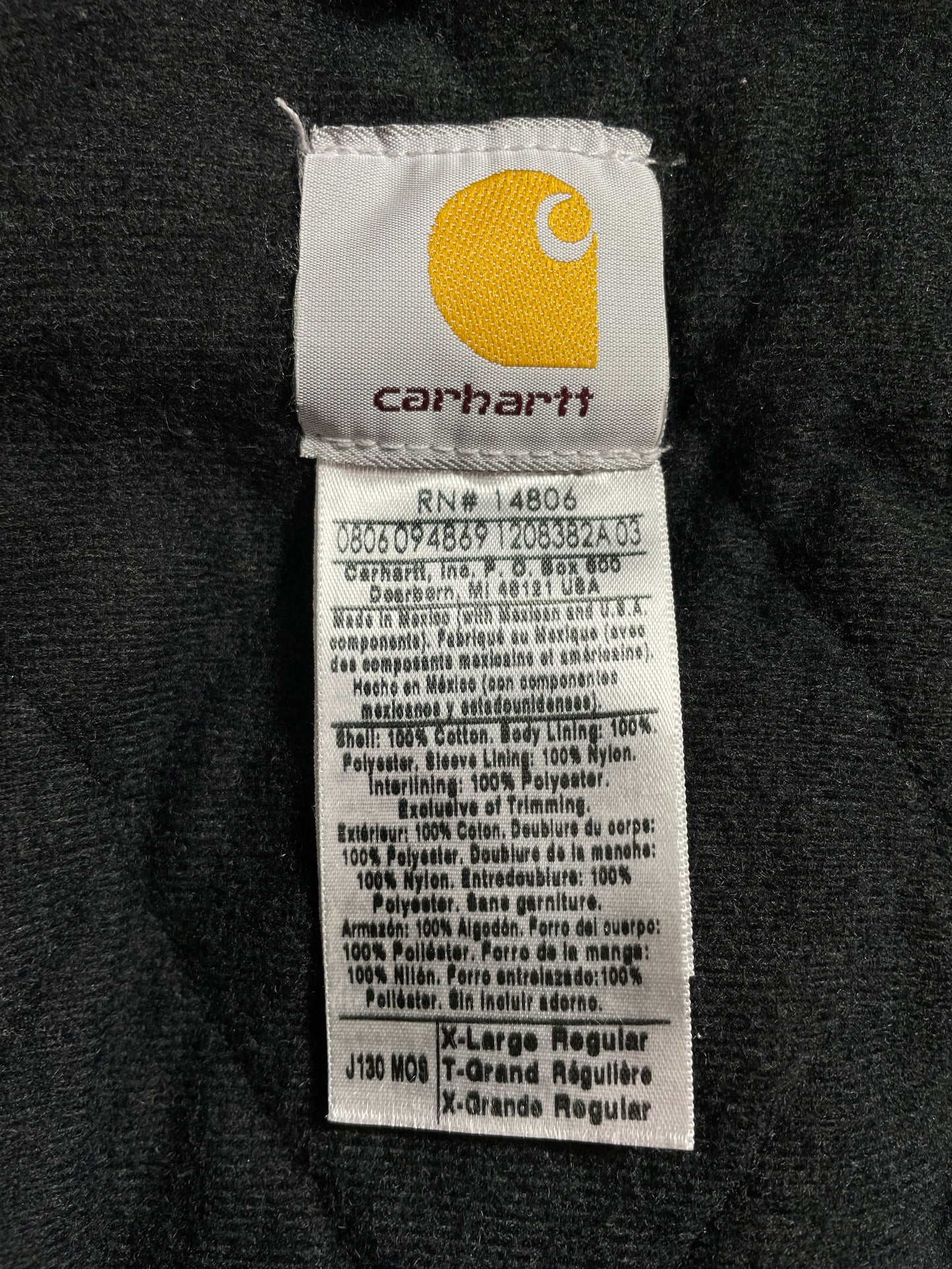 Vintage CARHARTT Size XL Duck Jacket / E2966J