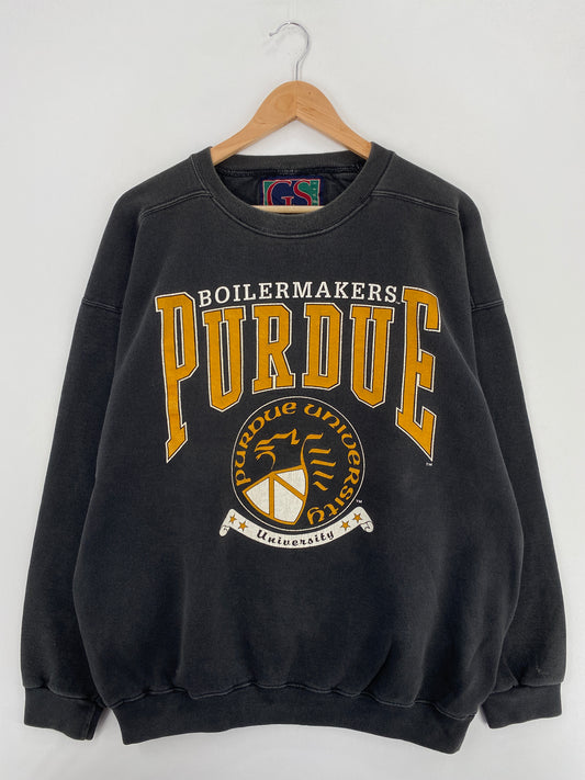 90’s PURDUE Size Approx.XL Vintage College Sweat-shirt / A6186