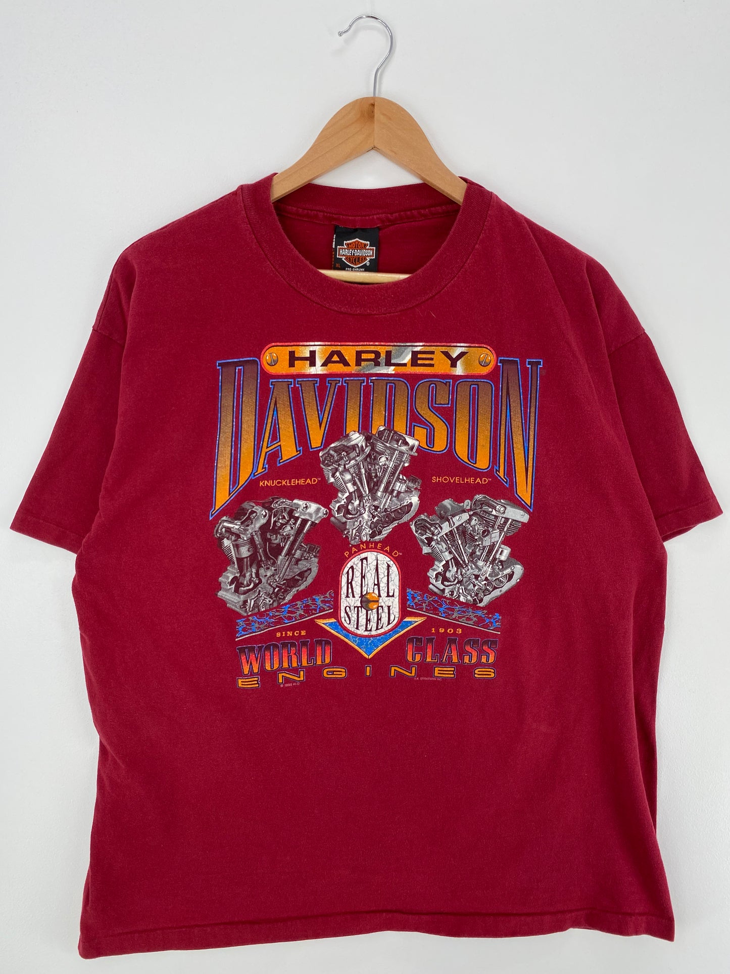 1995 HARLEY DAVIDSON Made in USA Size XL Vintage T-Shirt / A672