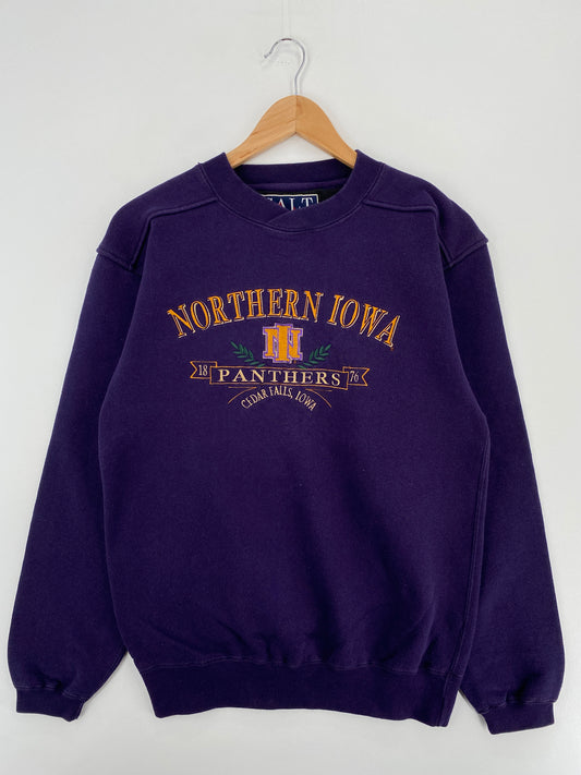 90’s NORTHERN IOWA PANTHERS Size S Vintage College Sweat-Shirts / A4499