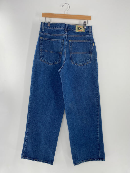 00’s SOLO Size W32xL30 Vintage Wide Denim Pants / A9061
