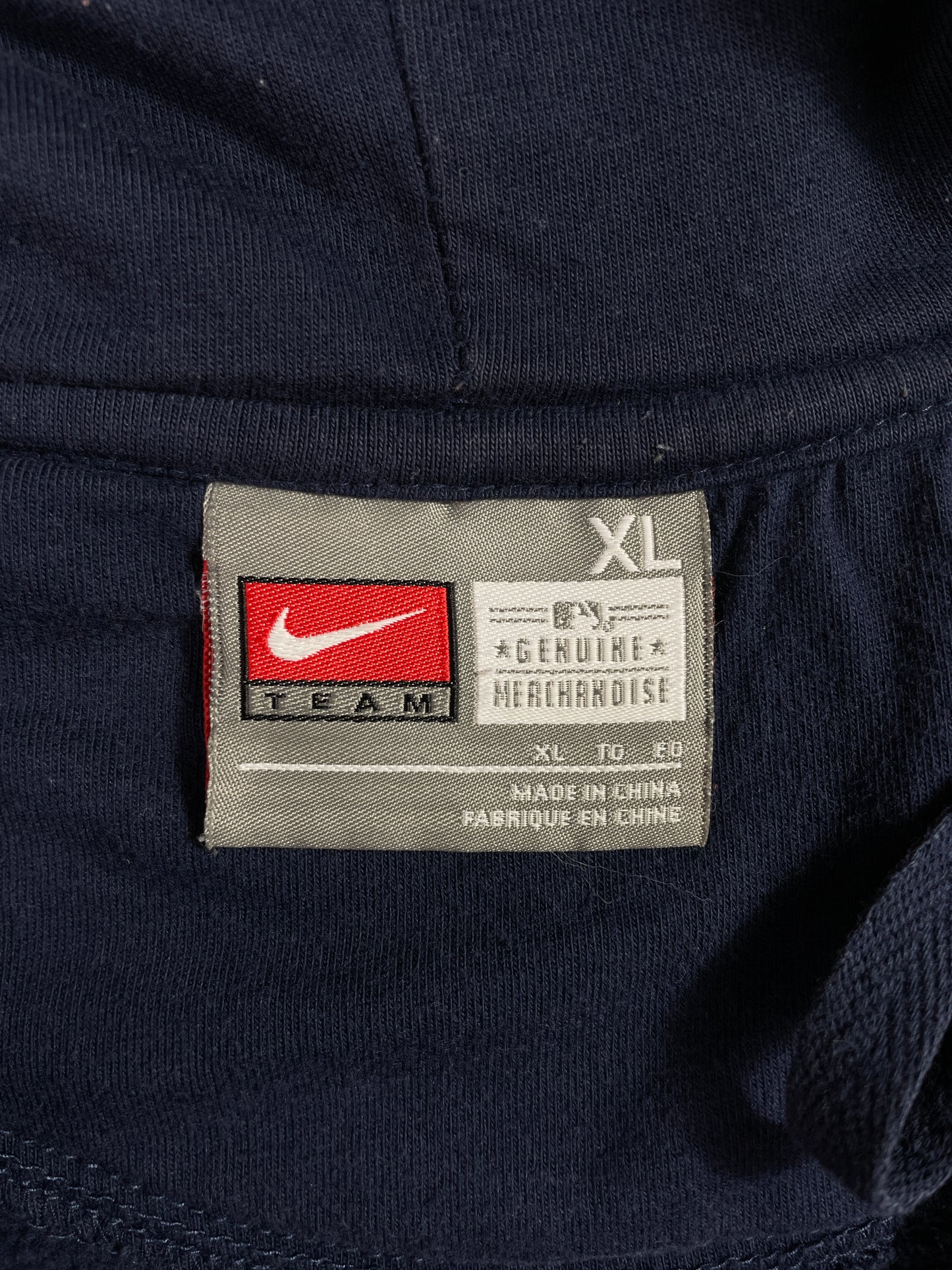00' NIKE x BOSTON RED SOX Size XL Vintage MLB Hoodie Zip-up Sweat-shirt / E3532S