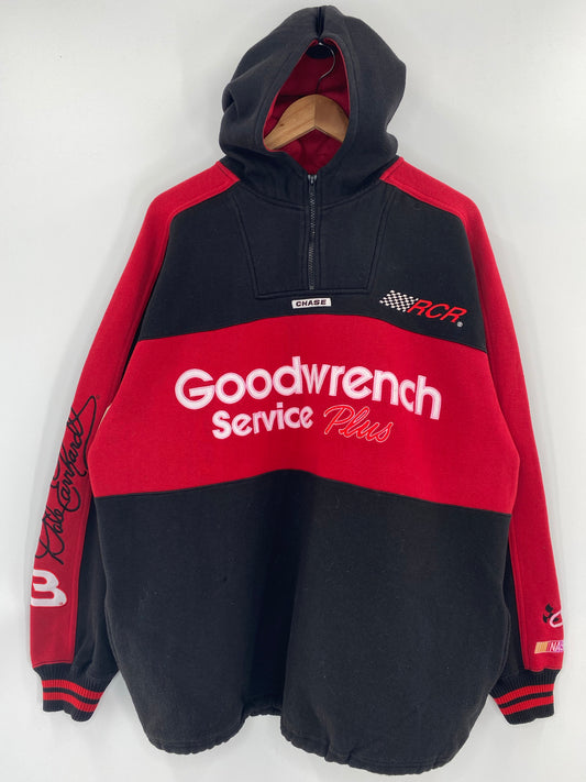 Vintage DALE EARNHARDT x GOOD WRENCH Size L Racing Half Zip Hoodie Sweat- Shirts / K4347