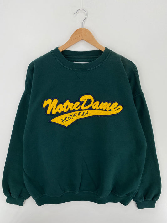 00' NOTRE DAME Size XL Vintage College Sweat-Shirts / A4716