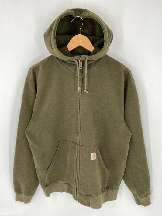 Vintage CARHARTT Size M Zip Up Hoodie Sweat-Shirt / K8776