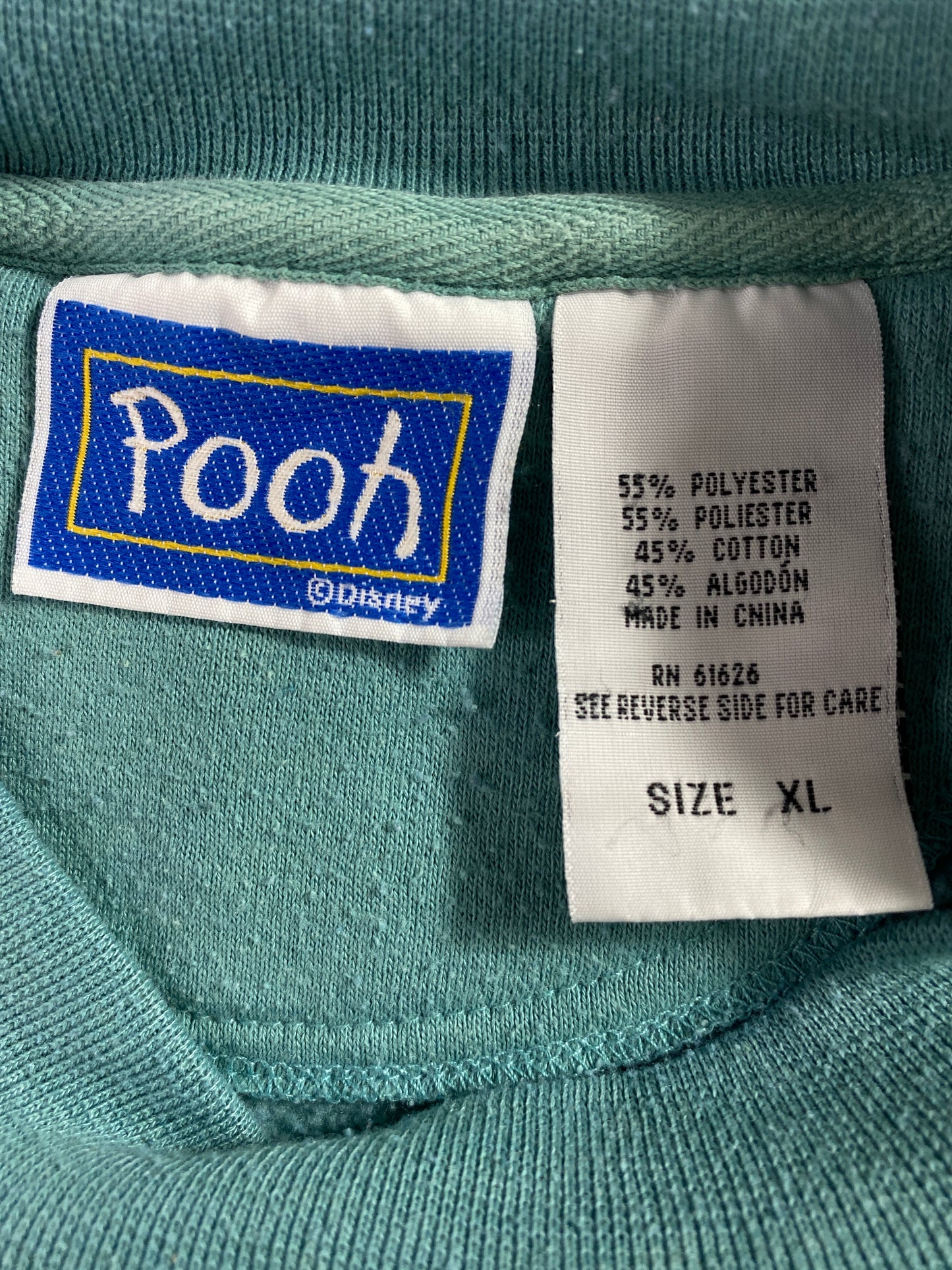 00’s DISNEY WINNIE THE POOH EEYORE Size XL Vintage Sweat-Shirt / A5723