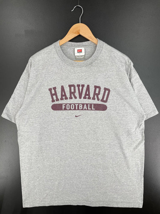 00' NIKE HARVARD FOOTBALL Size XL Vintage College T-Shirts / A1735
